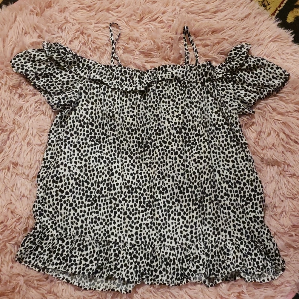 Animal print blouse
